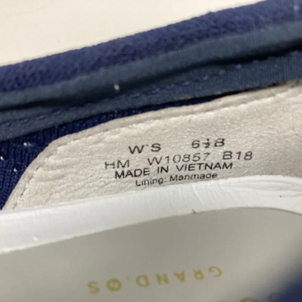 Cole Haan Women's Grand.os Zero Grand Blue Knit Ballet Flats Sz 6.5 B - Picture 3 of 4